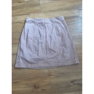 Kendall & Kylie Womens 25 Pink Mini Skirt Stretch Neutral High Rise